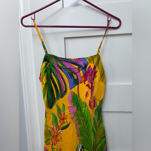 Farm Rio Colorful Tropical maxi slip dress - Picture 6 of 11